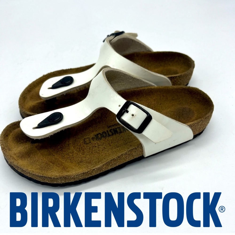 Birkenstock Gizeh white for kids size 2, 2.5